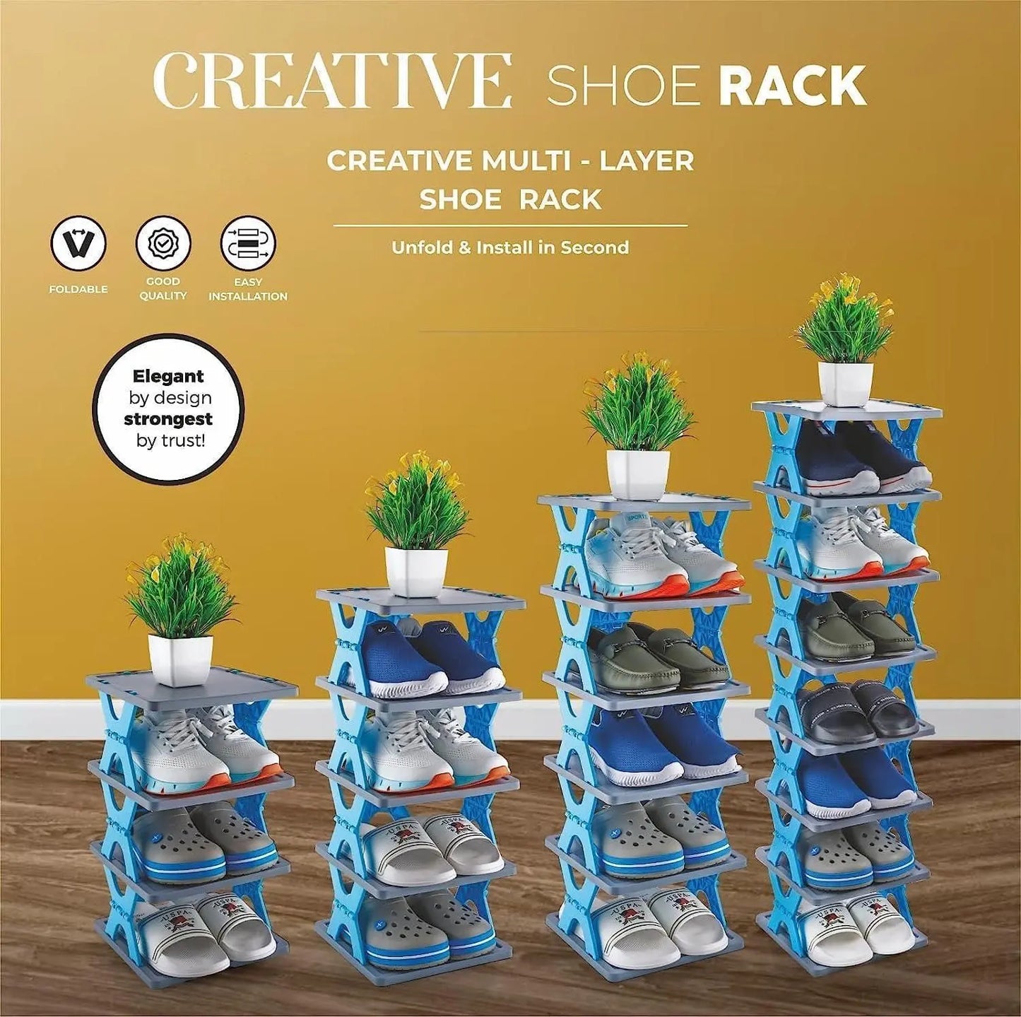 Foldable Shoe Rack